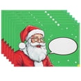 thumbnail image 1 of Heat-Resistant Christmas Vintage Placemat Comic Style Cute Door Mat Outdoor Entrance Washable Fade-Resistant Indoor Door Mat - for Home Coffee Table Office Deco 17.7x13inch, 1 of 5