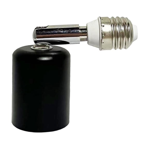 RUBSERRW Adjustable E27 Light Socket Extension, 150W Heat Resistant Lamp Holder with 90° Vertical 360° Horizontal Mounting