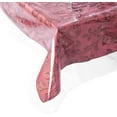 thumbnail image 1 of Heat Resistant,Easy Clean Waterproof Plastic Table Cover, Crystal Clear PVC Tablecloth Protector ( Table Cover Dimesion 132 Inch Round With Crystal Clear), 1 of 4