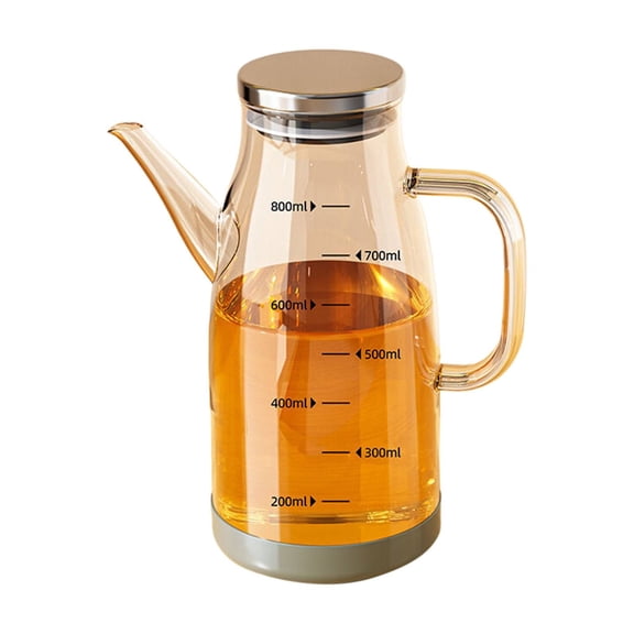 Heat Resistant and Explosion-Proof Oil Pot,2025 Upgrade Oil Dispenser Bottle with Drip Spout 34Oz Glass Olive Oil Dispenser Bottle for Kitchen Food Grade Oil Vinegar Dispenser Container Bottles