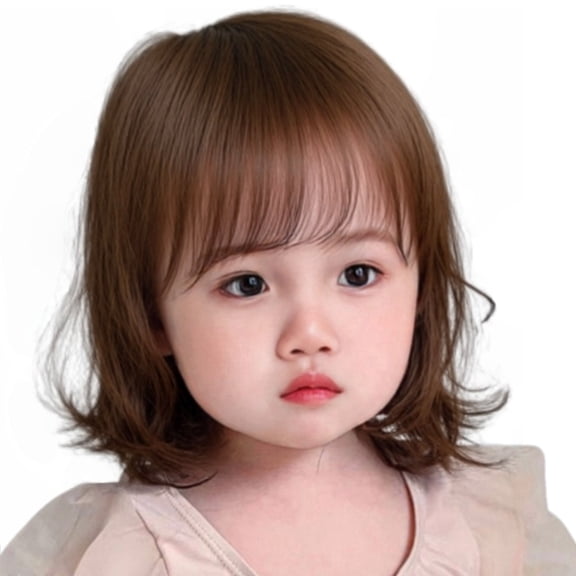 Heat Resistant Fiber Childrens Wigs Soft Adjustable Net Base Perfect For Performances Daily Use