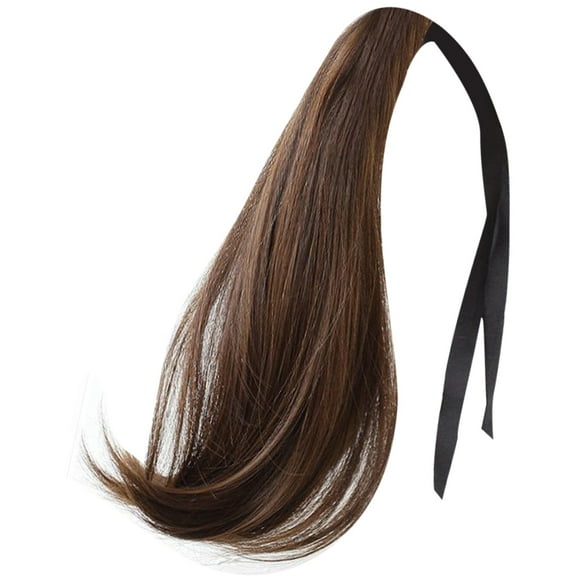 Heat Resistant Fiber MidLength Curly Ponytail Hairpiece with Adjustable Elastic For Women Everyday Wear