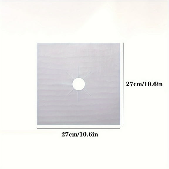 Heat-Resistant Gas Stove Mat (2/4/8pcs) - Non-Toxic, Reusable Teflon Bib Liners Protect from Spills, Scratches, and Messes - Universal Fit for a Stylish, Healthy Kitchen