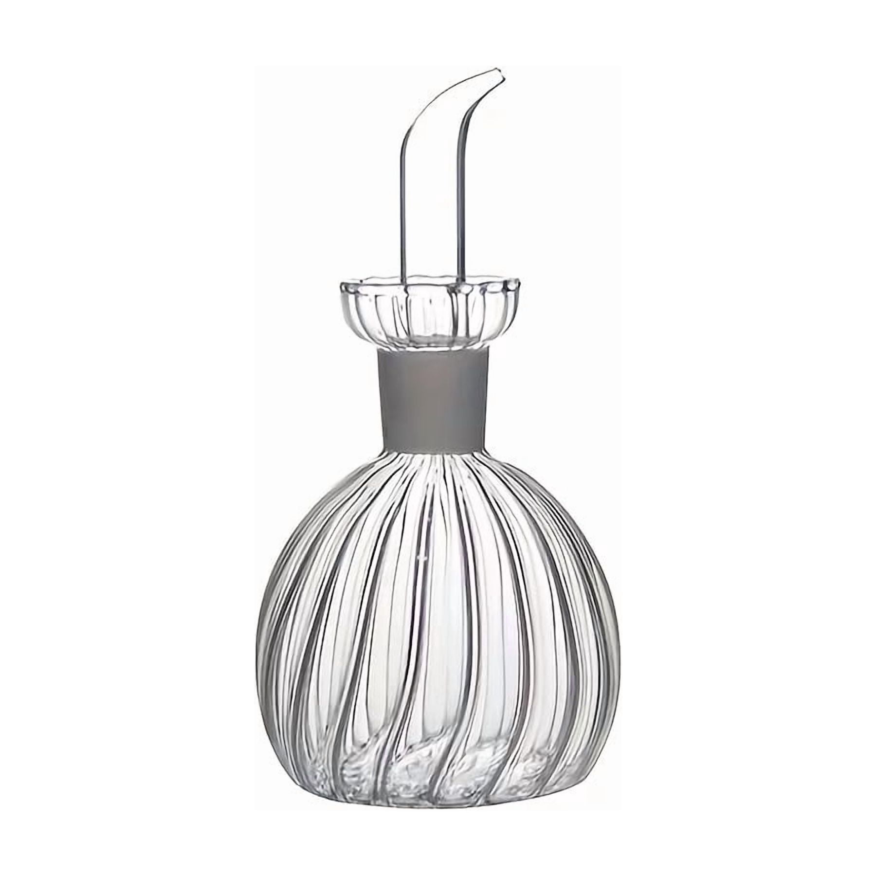 Heat-Resistant Glass Oil Dispenser - Stylish Striped Olive Oil Bottle ...