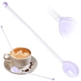 thumbnail image 1 of Heat Resistant Glass Stirring Spoon Set, Clear Glass Teaspoon Mixing Rod for Sugar, Tea, Coffee, Ice Drink, Fruit & Daily Use, 2Pcs, 1 of 6