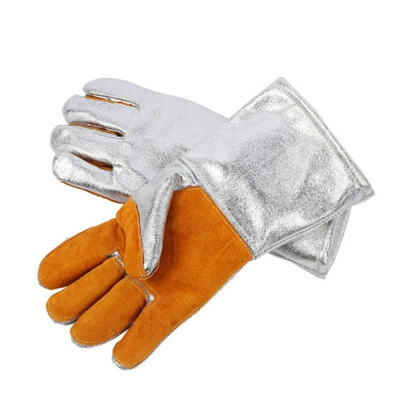 Heat Resistant Glove High Temperature Leather Work Gloves Aluminized Gloves