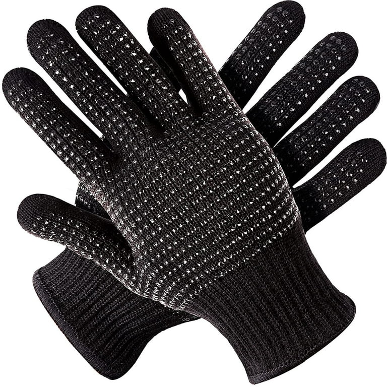 Heat Resistant Glove With Silicone Bumps For Hair Iron Tool, New
