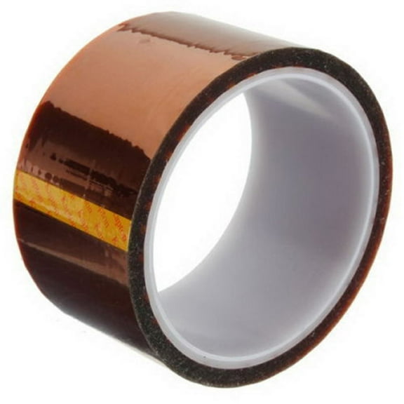 Heat Resistant High Temperature Polyimide Kapton Tape 1In X 108Ft, 25Mm X 33M, Insulation Solder Masking for 3D Printer Bed, Pcb, Li-Battery Pack, Cold-Resistant Grade, Easy Peel No Residue, 1X Tape