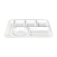 thumbnail image 1 of Heat - Resistant Imitation Porcelain Compartment Fast Food Trays - Commercial Grade, for School and Unit Canteens, 1 of 4