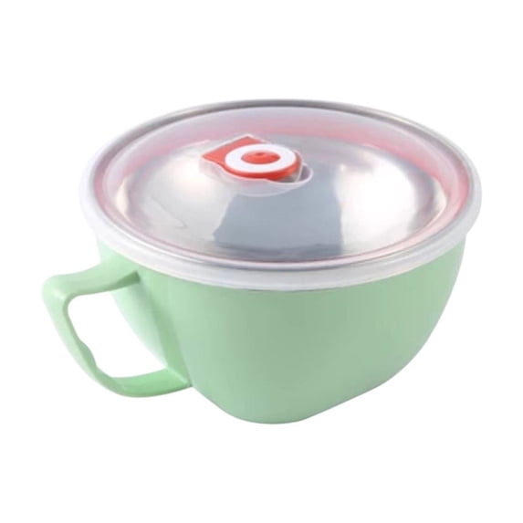 Heat Resistant Instant Noodle Bowl with Insulated Design Plastic Soup Container for Quick Meals Dormitory College Campus Living Portable Food Bowl for Youngsters and Busy Lifestyles