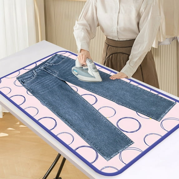 Heat Resistant Ironing Mat, Large Mesh Ironing Pad with High Temperature Insulation, Reusable Portable Ironing Cloth Protector for Table Top, Board, and Home Use