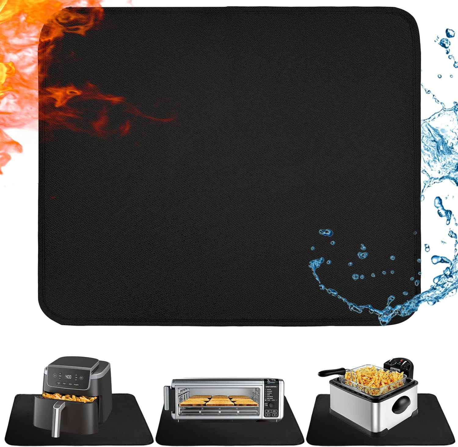 Heat Resistant Mat for Air Fryer,Deep Fryer,Oven,15x18in Hot Pads for Kitchen Counter Heat