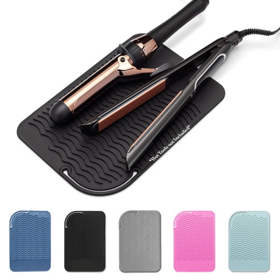 Heat Resistant Mat - Iron Mat - Curling Iron Holder - Silicone Heat Resistant Mat - Makeup Mat - Hot Tools Mat - Hot Tools Flat Iron Holder