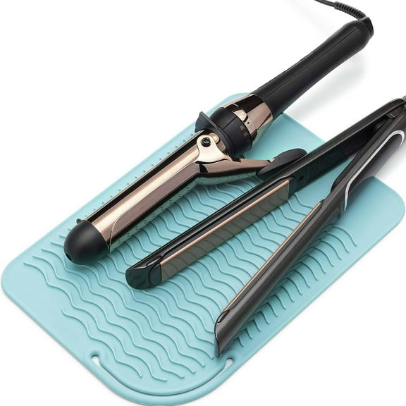 Heat Resistant Mat - Iron Mat - Curling Iron Holder - Silicone Heat Resistant Mat - Makeup Mat - Hot Tools Mat - Hot Tools Flat Iron Holder