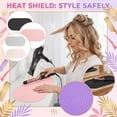 thumbnail image 1 of Heat Resistant Mat Oversize Curling Iron Mat Silicone Hot Hair Tools Mat for Hair Straightener,Flat Irons,Hair Styling Tools Countertop protection Portable Travel Mat (Pink), 1 of 5