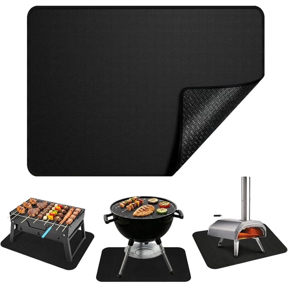 Heat Resistant Mats for Countertop 24x31 Inches, 2mm Thick Non-Slip Fireproof Grill Mats for Outdoor Grill, Portable Charcoal Grill, Pizza Oven Compatible with , -/Oil-Proof