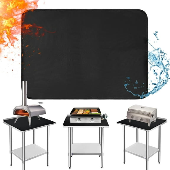 Heat Resistant Mats for Countertop and Grill Table, Fireproof Grill Mats for Outdoor Grill, Portable Charcoal Grill, Gas Grill, Pizza Oven Compatible with stone, 24x31x0.02in,