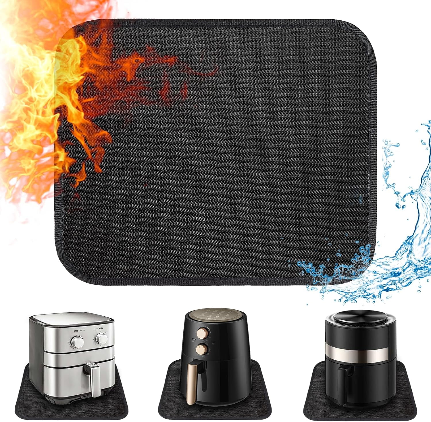 Heat Resistant Mats For Countertop, 15X18‘‘ NoSlip And Waterproof Heat Resistant Mat For Air