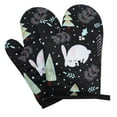thumbnail image 1 of Heat Resistant Oven Gloves 2 Pieces, Kitchen Cooking Microwave Oven Mitts with Non-Slip Grip, Thermal Insulated Pot Holders for Baking and Grilling, Protective Cooking Gloves for Safe Food Handling, 1 of 1