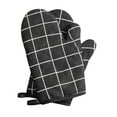 thumbnail image 1 of Heat Resistant Oven Gloves | Microwave & Baking Insulation Mitts | Thickened Double Layer Cotton Hand Protection for Kitchen Cooking & Baking | 2-Pack with Hanging Holes for Storage, 1 of 1