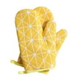 thumbnail image 1 of Heat Resistant Oven Gloves | Microwave & Baking Insulation Mitts | Thickened Double Layer Cotton Hand Protection for Kitchen Cooking & Baking | 2-Pack with Hanging Holes for Storage, 1 of 1