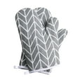 thumbnail image 1 of Heat Resistant Oven Gloves | Microwave & Baking Insulation Mitts | Thickened Double Layer Cotton Hand Protection for Kitchen Cooking & Baking | 2-Pack with Hanging Holes for Storage, 1 of 1