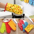 thumbnail image 1 of Heat-Resistant Oven Gloves with Dots, Microwave Safe Mitts for Cooking and Baking, 1 of 3