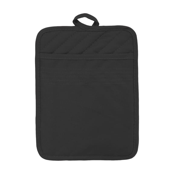 Heat Resistant Oven Pad Basdi Heat Resistant Oven Pad - Kitchen Baking Pocket Heat Protection, Scalder-Proof, Reusable for Microwave, Oven, and Household Cooking Safety, Pocket Heat Protector, Black