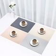 thumbnail image 1 of Heat-Resistant Placemats Dining Room Waterproof Table Mats Washable Durable Non-Skip Kitchen PVC Placemats, Double-Sides Available, 1 Pc, 1 of 1