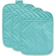thumbnail image 1 of Heat Resistant Quilted Cotton Pot Holder with Pocket, Kitchen Pocket Pot Holder Cotton Heat Resistant Potholder Coffee Coaster Kitchen Hot Pad Oven Mitts Hot Pads Trivet, 7x9 in, 3 Pack, 1 of 6