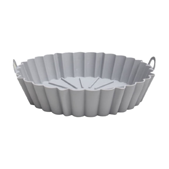 A Heat-Resistant Silicone Air Fryer Baking Pan, Square Non-Stick Oven Safe Cookware For Roasting And Grilling, Easy To Clean, Durable Kitchen Accessory