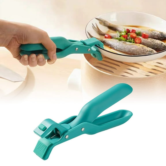 Heat-Resistant Silicone Bowl Clip Set 2Pcs Anti-Scald Pot and Plate Grippers,Multi-Purpose Kitchen Grabbers for Hot Dishes and Fryer Pans,kitchen accessories,bowl clip,Green,2PCS