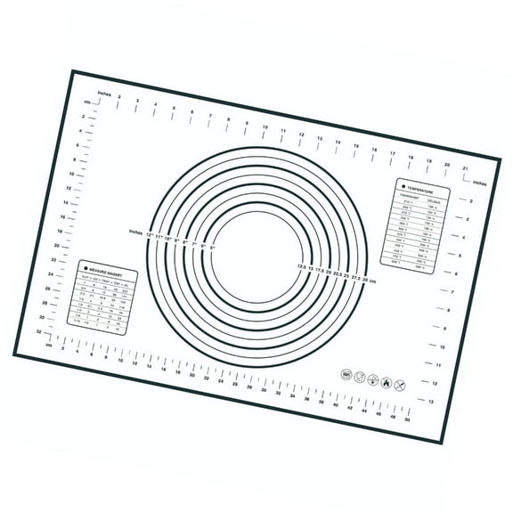 Heat Resistant Silicone Pastry Mats For Oven Microwave Safe Nonslip Surfaces Easy Storage Kitchen Baking Essential