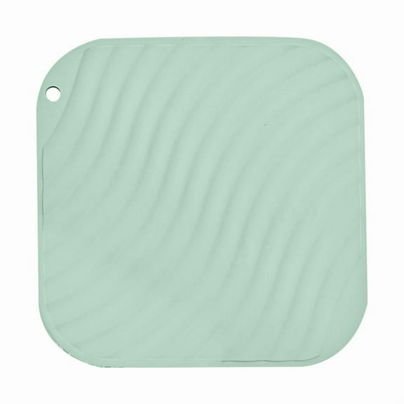 Heat Resistant Silicone Placemats, Non- Waterproof Table Mats for Dining Tables, Kitchen Heat Insulating Place Mats, Easy Clean Rubber Table Decor, 7 Inch