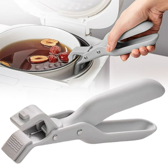 Heat Resistant Silicone Pot Handle Holder, Anti Scald Detachable Clip for Hot Pots, Pans, Lids, Cooking Utensil, Non-Slip Grip, Kitchen Clamp