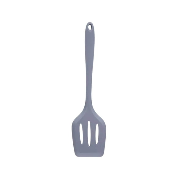Heat-Resistant Silicone Spatula With Leak-Proof Edge For Non-Stick Pans And Stir Frying Featuring Ergonomic Handle And Hanging Loop For Kitchen Organization