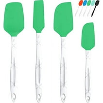 Heat Resistant Silicone Spatula Set - Cooking, Baking, and Mixing - Ergonomic, Bakeware