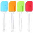 thumbnail image 1 of Triani 4Pcs Silicone Spatula Set Heat Resistant Non Stick Rubber Spatula 10 Inch Flexible Scrapers Baking Mixing Tool  for Baking Cooking and Mixing(Colorful), 1 of 9