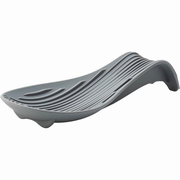 Heat Resistant Silicone Spoon Rest, Non-Slip Spoon Holder for Kitchen Counter, Silicone Spoon Rest for Stove Top for Spoons, Spatulas, Ladles, Tongs (BPA-Free)