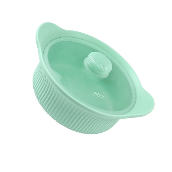 Heat Resistant Silicone Steamer Large Nonstick Microwave Steaming Pot Enduring
