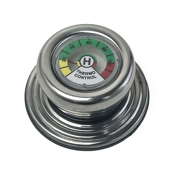 Heat Resistant Stainless Steel Pots Lid Thermometers Knob Easy Installation Design Accurate Temperature Control