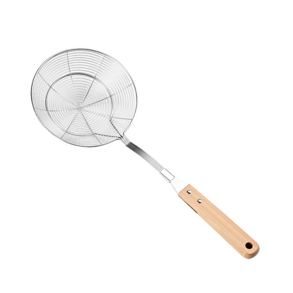 Heat Resistant Stainless Steel Skimmer Ladle with Handle Professional Slotted Spoon Practical Cooking Strainer
