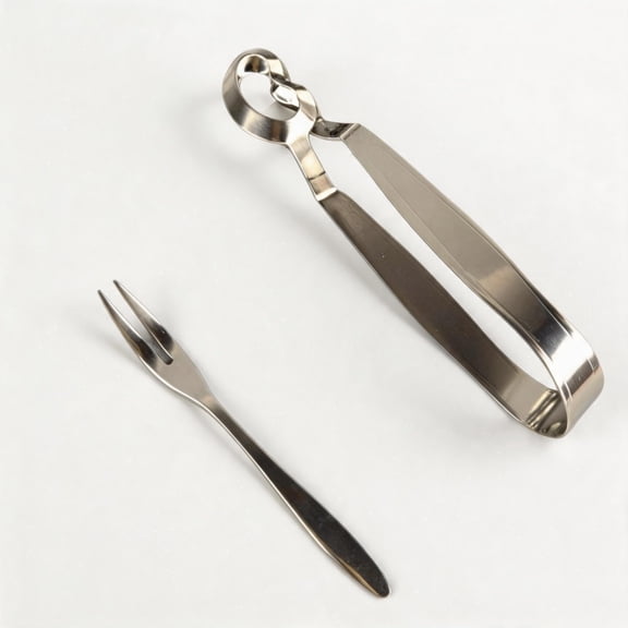 Heat Resistant Stainless Steel Snail Clip Fork Set, Escargot Seafood Picking Tool, Rustproof Tableware for Home Restaurant Kitchen Use