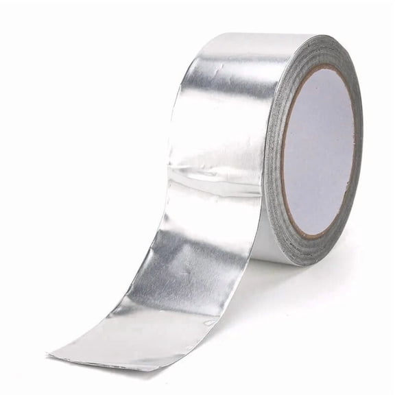 Heat Resistant Tape – 15ft Roll Aluminum Sticky Duct Tape – Flame Retardant – Silver – 2-Inch Wide – High-Temperature Resistant for Sealing & Patching – HVAC, Pipes, Automotive – Strong Adhesive,
