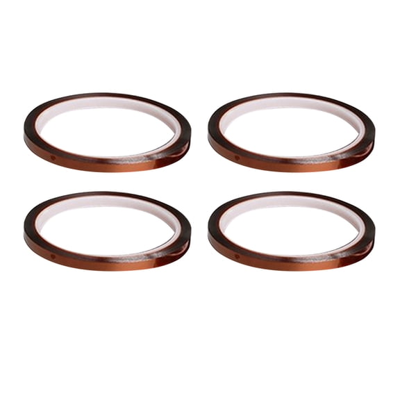 Heat Resistant Tape 4 Rolls, High Temp Temperature Tape Sublimation Thermal Tapes Polyimide Tape, Heat Proof Tranfer Tape for Masking Soldering Powder