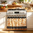 thumbnail image 1 of Heat-Resistant Tie-Back Oven Curtain 29.5x21.3 Inch,Polyester Dust & Oil Splash Proof,Machine Washable Decor for Kitchen Stove Oven Skirt Decor 29.3"W*21.3"H, 1 of 7