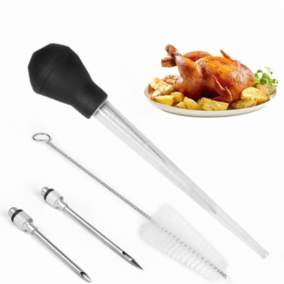 Heat Resistant Turkey Baster Rubber Bulb Kitchen Cooking Utensils Baking Tools