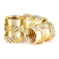 thumbnail image 1 of 3D Printing Brass Nuts, Knurled Insert Nuts, Female Threaded Inserts for Seamless Fixtures, Corrosion Resistance, Thermal Conductivity, Easy to Install, High Hardness and, 1 of 5