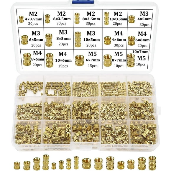 Heat Set Insert for 3D Printing, High Quality Brass Threaded Inserts Assortment Ensuring Precision Workmanship and Stability