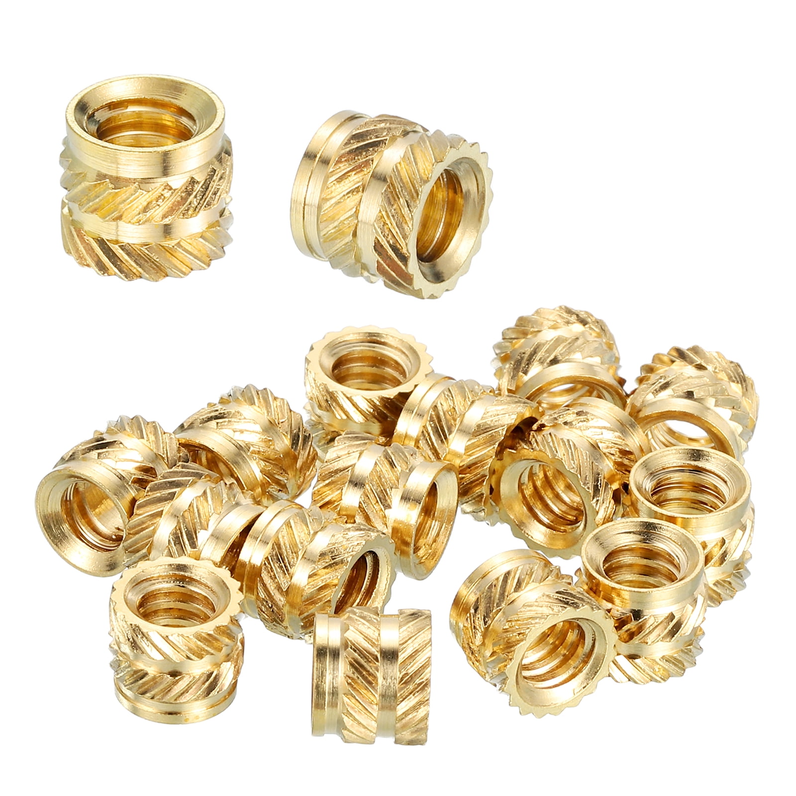Heat Set Threaded Inserts, 15 Pcs #10-24 x 5.8mm L x 6.93mm OD Pure ...